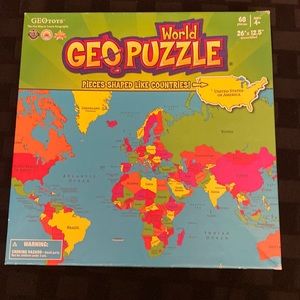 Homeschool Early Learning GEOToys World Puzzle
